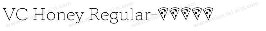 VC Honey Regular字体转换